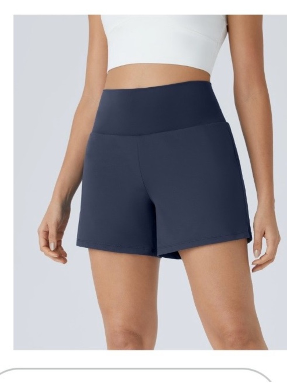 HALARA High-Waist Navy Performance Shorts